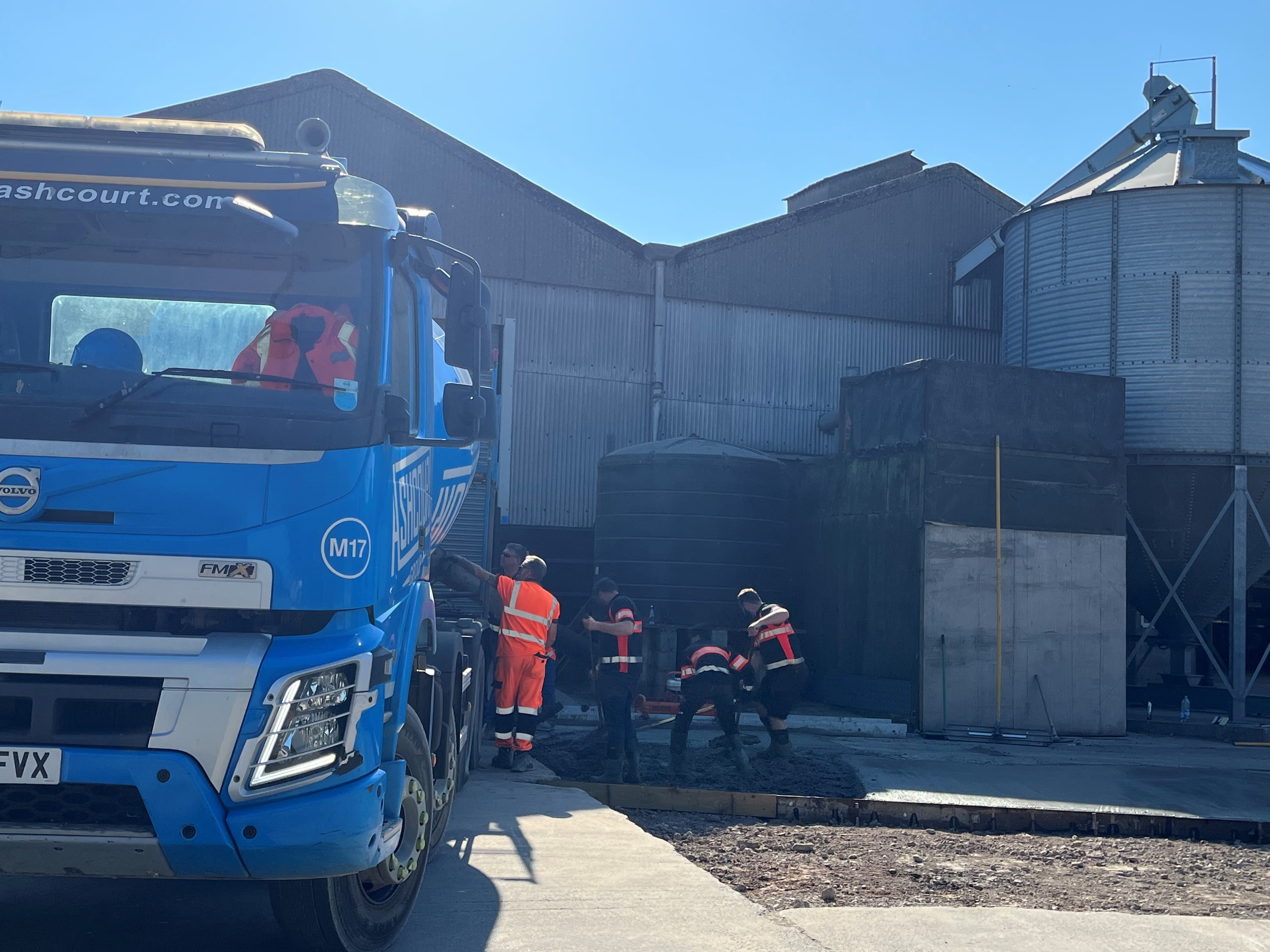 concreting yard